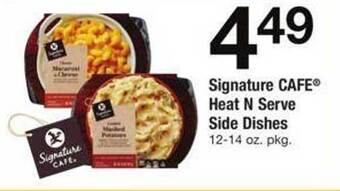 Safeway Signature cafe heat n serve side dishes offer