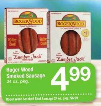 Safeway Roger wood smoked sausage offer