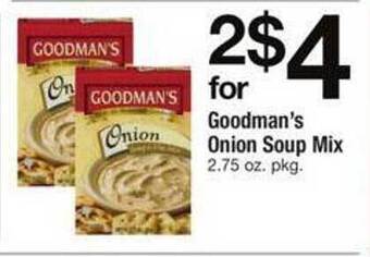 Safeway Goodman's onion soup mix offer