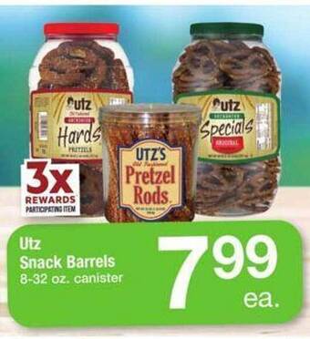 Safeway Utz snack barrels offer
