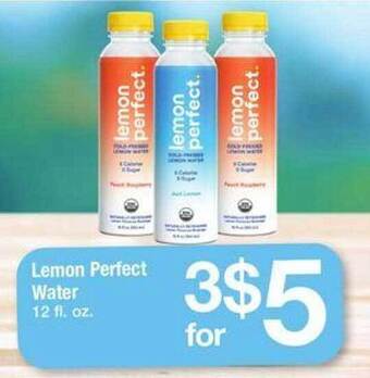 Safeway Lemon perfect water offer