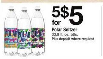 Safeway Polar seltzer offer