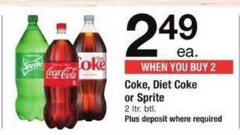 Safeway Coke, diet coke or sprite offer