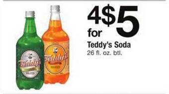 Safeway Teddy's soda offer
