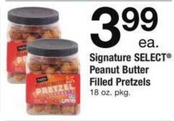 Safeway Signature select peanut butter filled pretzels offer
