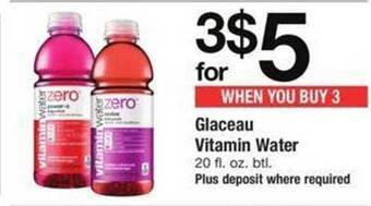 Safeway Glaceau vitamin water offer