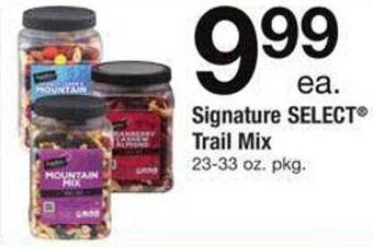 Safeway Signature select trail mix offer