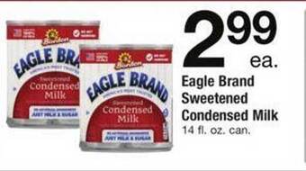 Safeway Eagle brand sweetened condensed milk offer