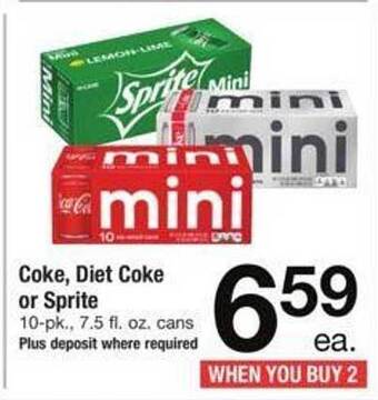 Safeway Coke, diet coke or sprite offer