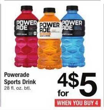 Safeway Powerade sports drink offer
