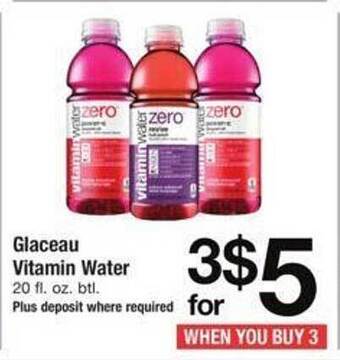 Safeway Glaceau vitamin water offer