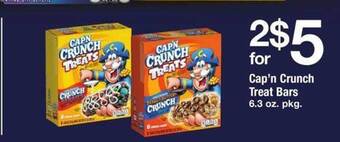 Safeway Cap'n crunch treat bars offer