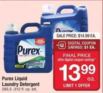Safeway Purex liquid laundry detergent offer