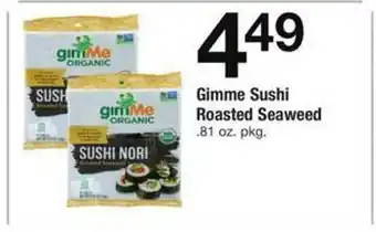 Safeway Gimme sushi roasted seaweed offer