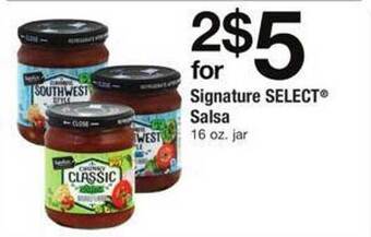 Safeway Signature select salsa offer