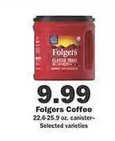 Schnucks Folgers coffee offer