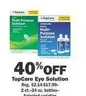 Schnucks Topcare eye solution offer