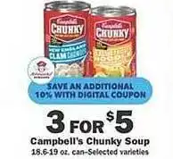 Schnucks Campbell's chunky soup offer