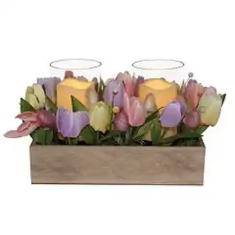 Kohl's Celebrate together™ easter led candle & faux tulips table decor offer
