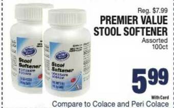 Kinney Drugs Premier Value Stool Softener offer