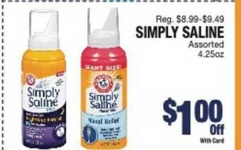Kinney Drugs Simply Saline offer