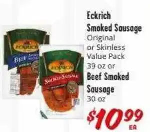 Brookshire Brothers Eckrich Smoked Sausage offer