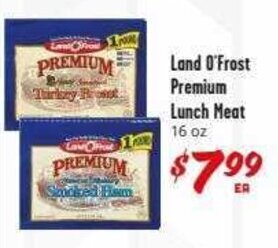 Brookshire Brothers Land O'Frost Premium Lunch Meat offer