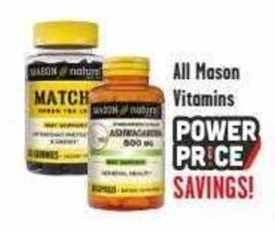 All Mason Vitamins