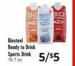 Brookshire Brothers Biosteel Ready to Drink Sports Drink offer