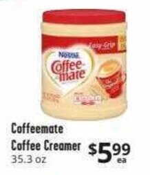 Brookshire Brothers Coffeemate Coffee Creamer offer