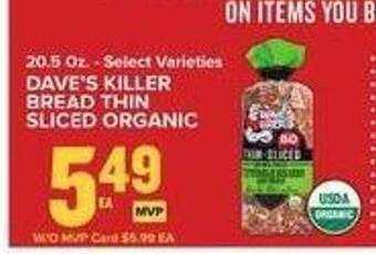 Food Lion Dave's killer bread thin sliced organic offer