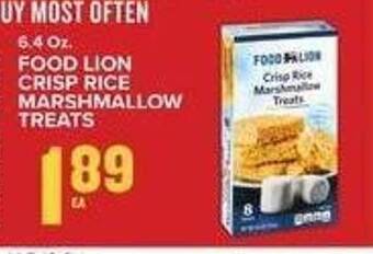 Food Lion Food lion crisp rice marshmallow treats offer