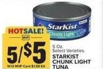 Food Lion Starkist chunk light tuna offer