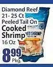 Key Food Doamond reef peeled tail on cooked shrimp offer