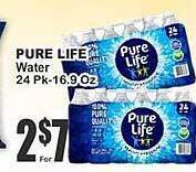 Key Food Pure life water offer