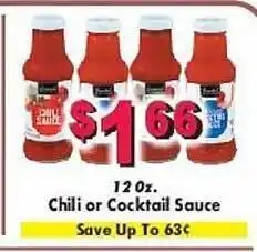 Super One Foods Chili or cocktail sauce offer