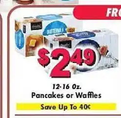 Super One Foods Pancakes or waffles offer