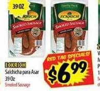 Eckrich salchicha para asar