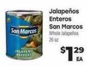 Cardenas Jalapeños enteros san marcos offer