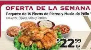 Cardenas Paquete de 16 piezas de pierna y muslo de pollo offer