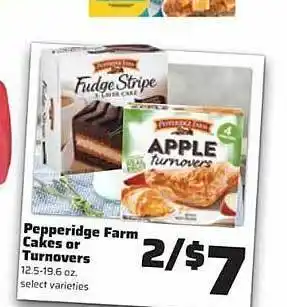 El Rio Grande Pepperidge farm cakes or turnovers offer
