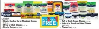 ACME Lucerne Chunk, Cracker Cut or Shredded Cheese 6.32 oz offer