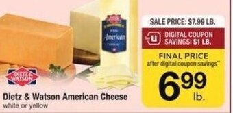 ACME Dietz & Watson American Cheese offer