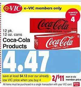 Harris Teeter Coca-cola products offer