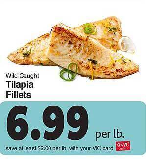 Harris Teeter Tilapia fillets offer