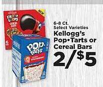 IGA Kellogg's pop-tarts or cereal bars offer