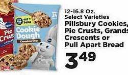 IGA Pillsbury cookies, pie crusts, grands crescents or pull apart bread offer