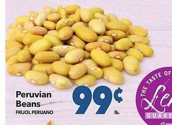 Vallarta Supermarkets Peruvian beans offer