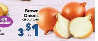 Vallarta Supermarkets Brown onions offer