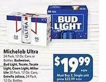 Vallarta Supermarkets Michelob ultra offer